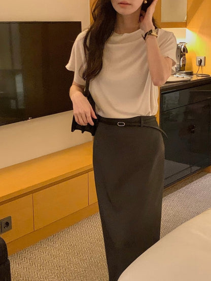 *  Elise Mock Neck Top