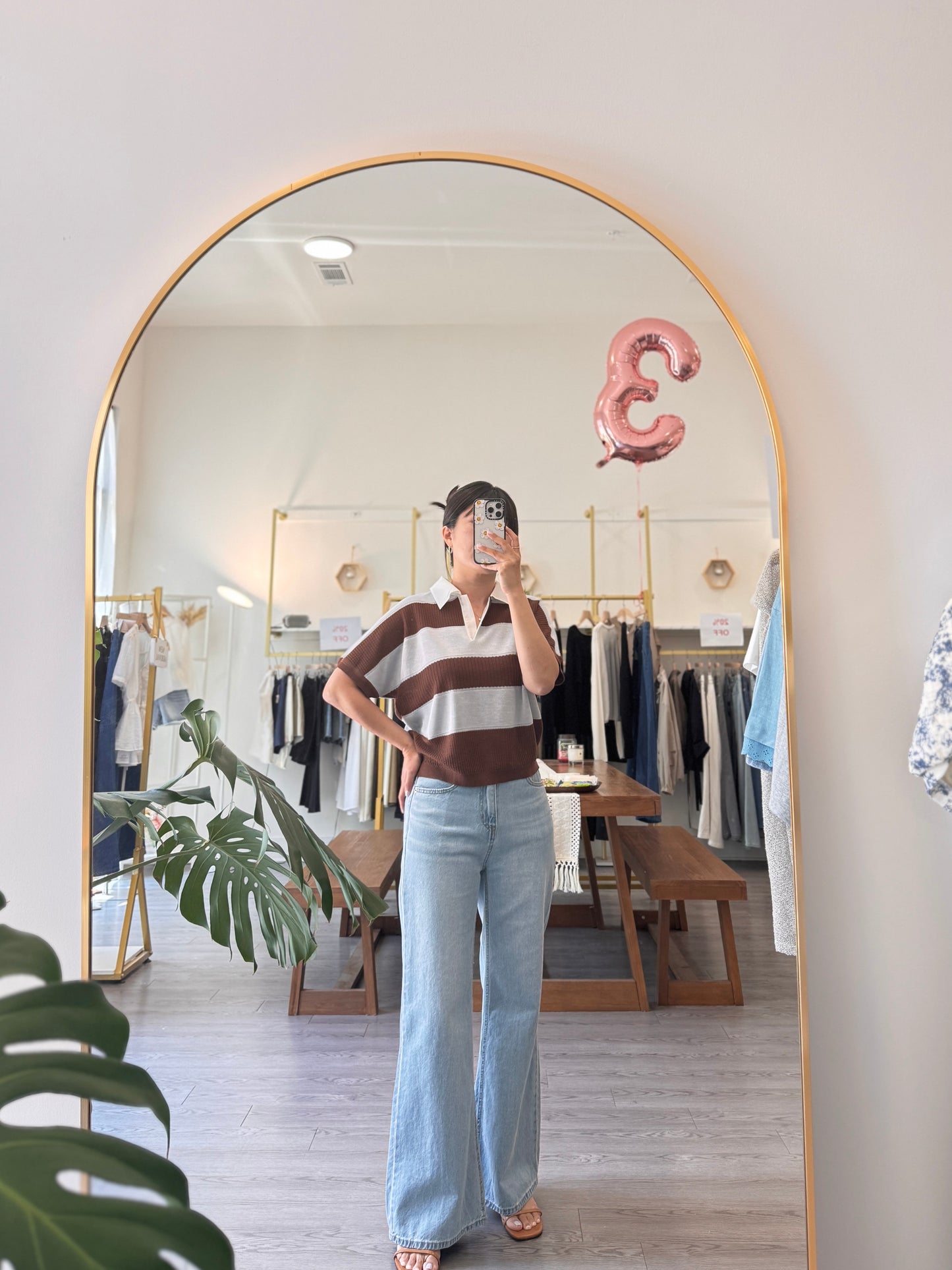 Stripe Collar Summer Knit(~7/9)