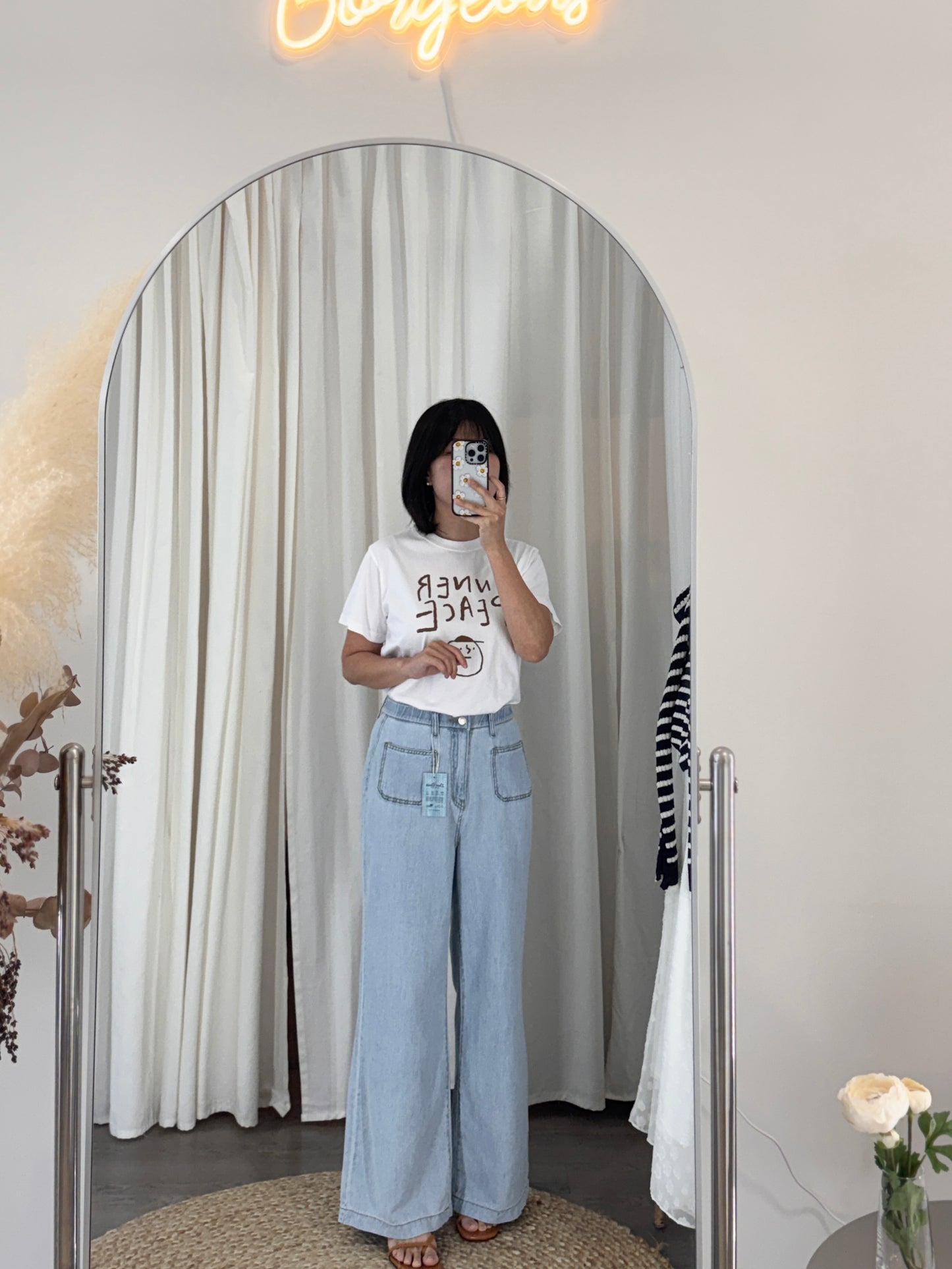 Front Pocket Linen Denim(~4/7)