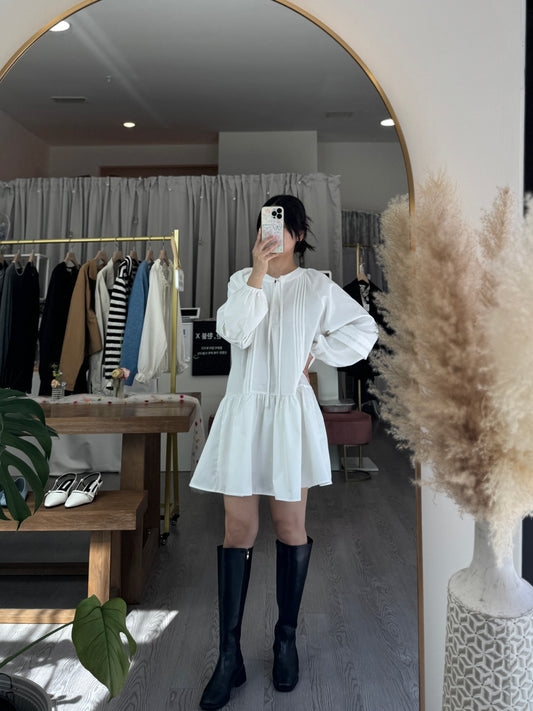Leuin Pintuck Mini Dress(~10/8)