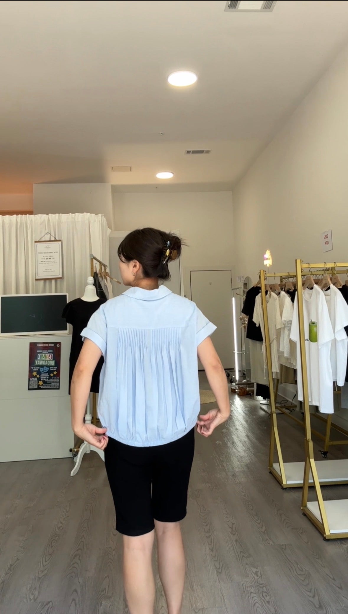 Mini Pintuck Blouse (~6/16)