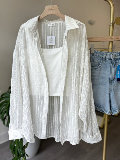 Sheer Stripe Shirt(~7/13)