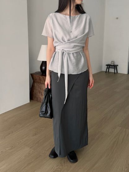 * Sie Wrap Blouse