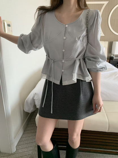 * Lumi Satin Blouse