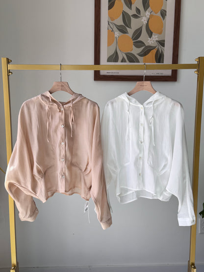 Tencel Hood Blouse