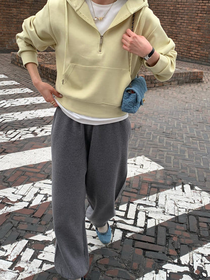 *파스텔 하프 집업 맞춤 제작