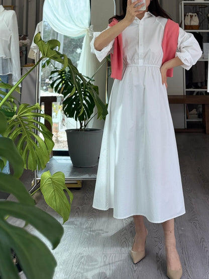 Plaine Shirt Dress - AdoreMeU