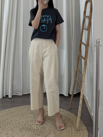 Cotton Cropped Pants