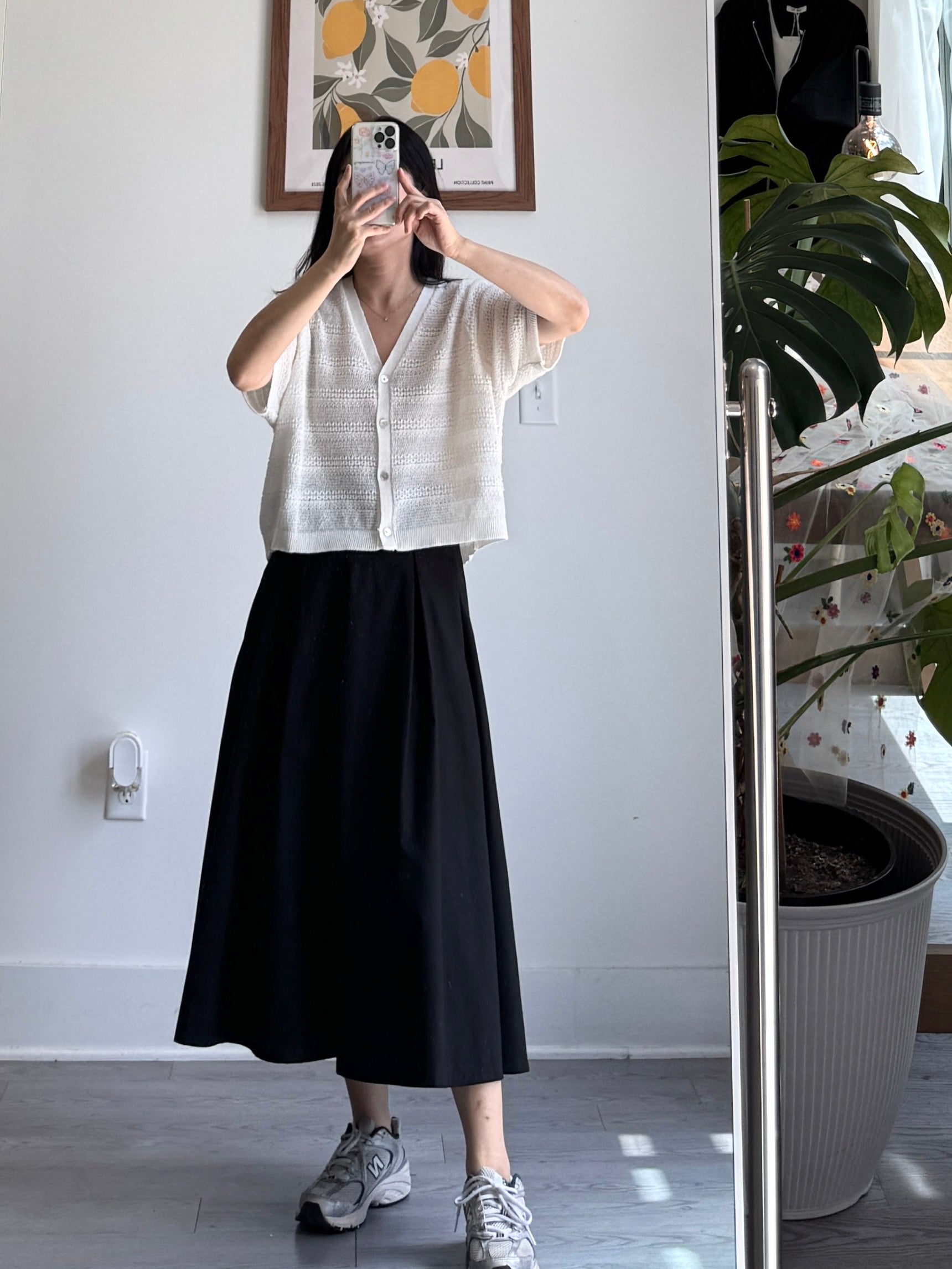 Pintuck Flare Skirt - AdoreMeU