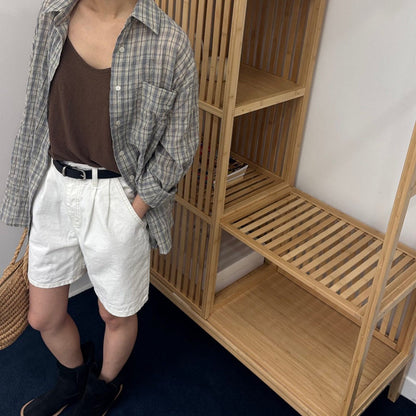 * Daily Oversized Check Shirt