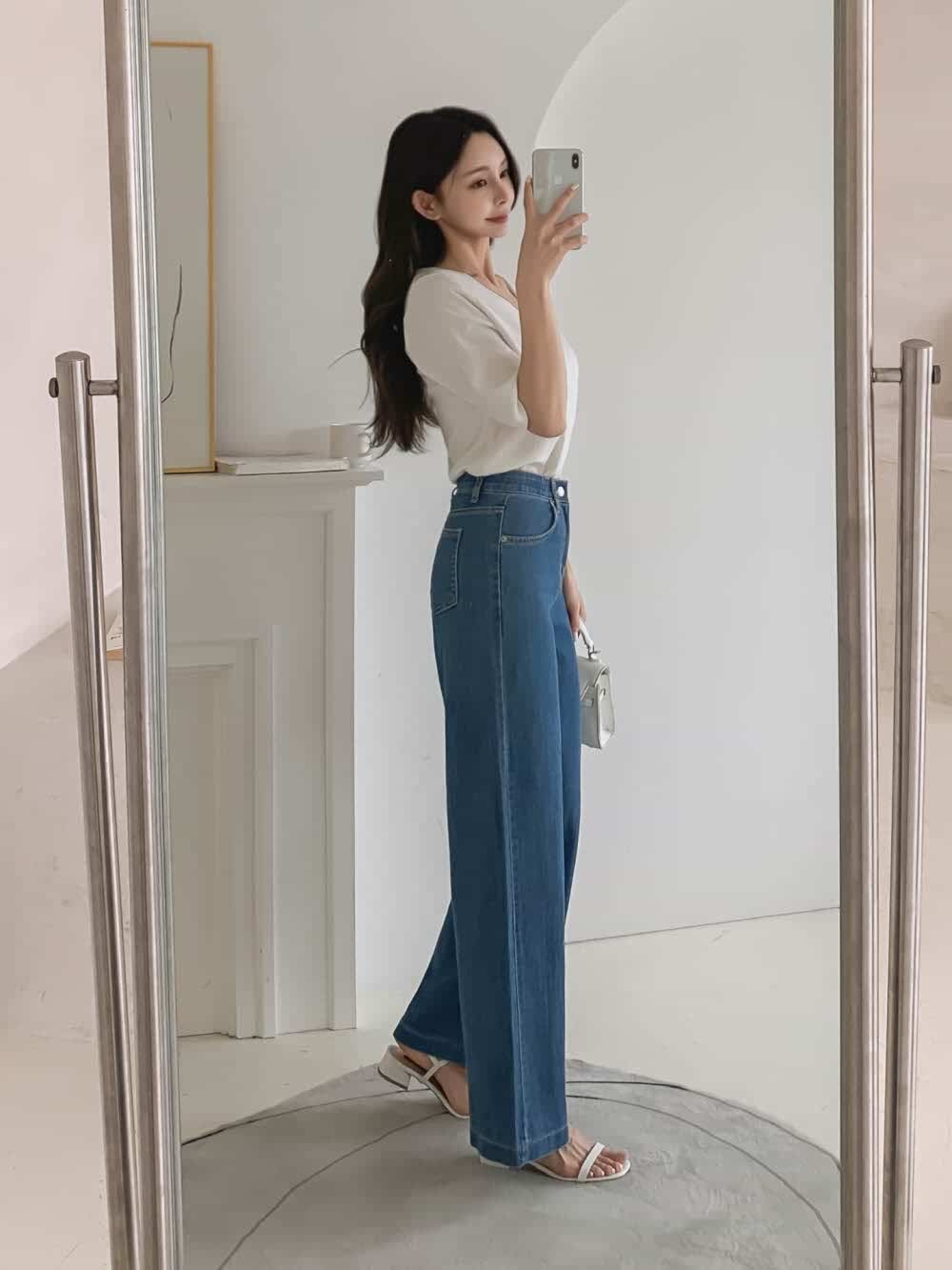 Lemon Summer Straight Jeans(~6/22)