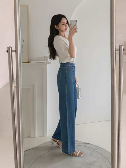 Lemon Summer Straight Jeans(~6/22)