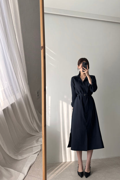 * Shirt Collar Dress