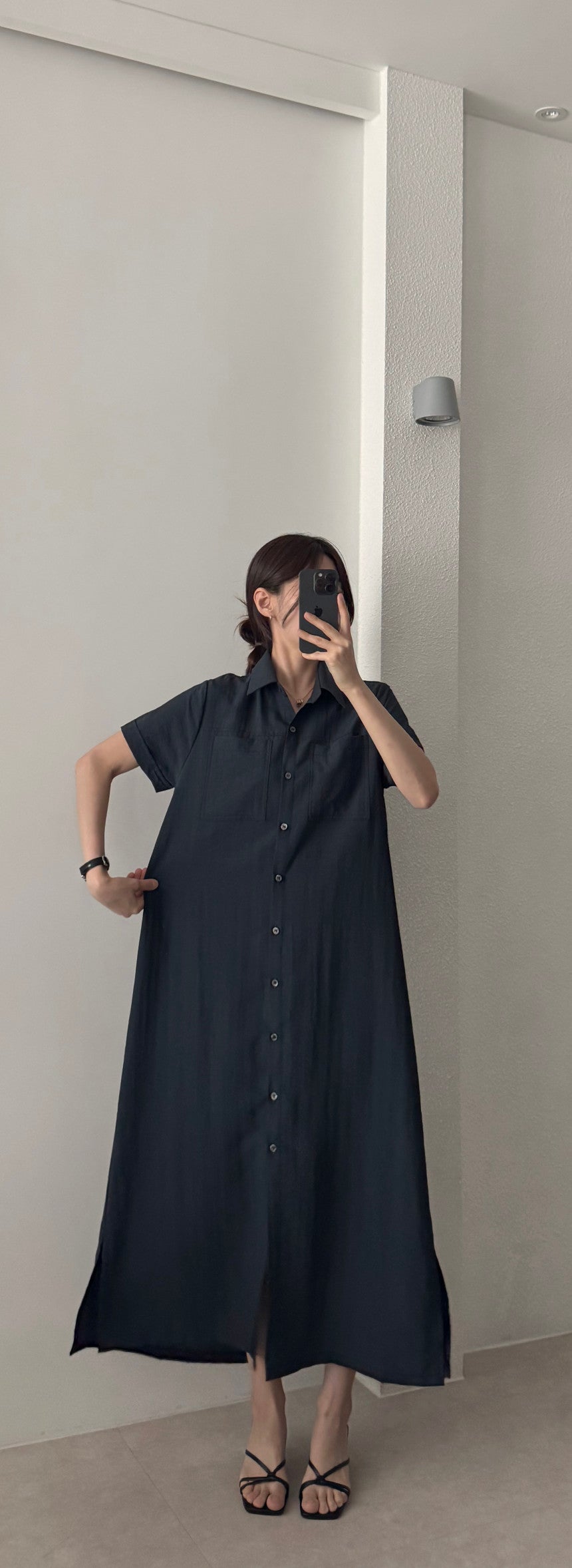 * Linen Pocket Dress