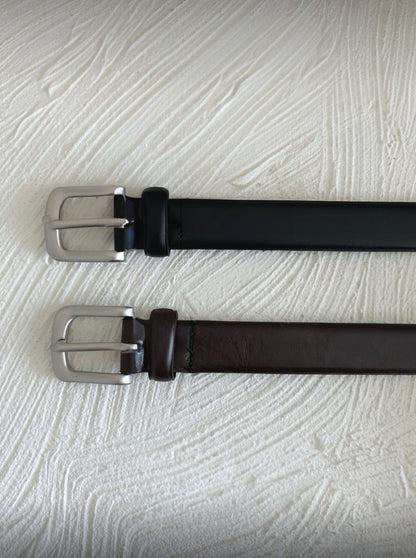 Cowhide Square Belt - AdoreMeU