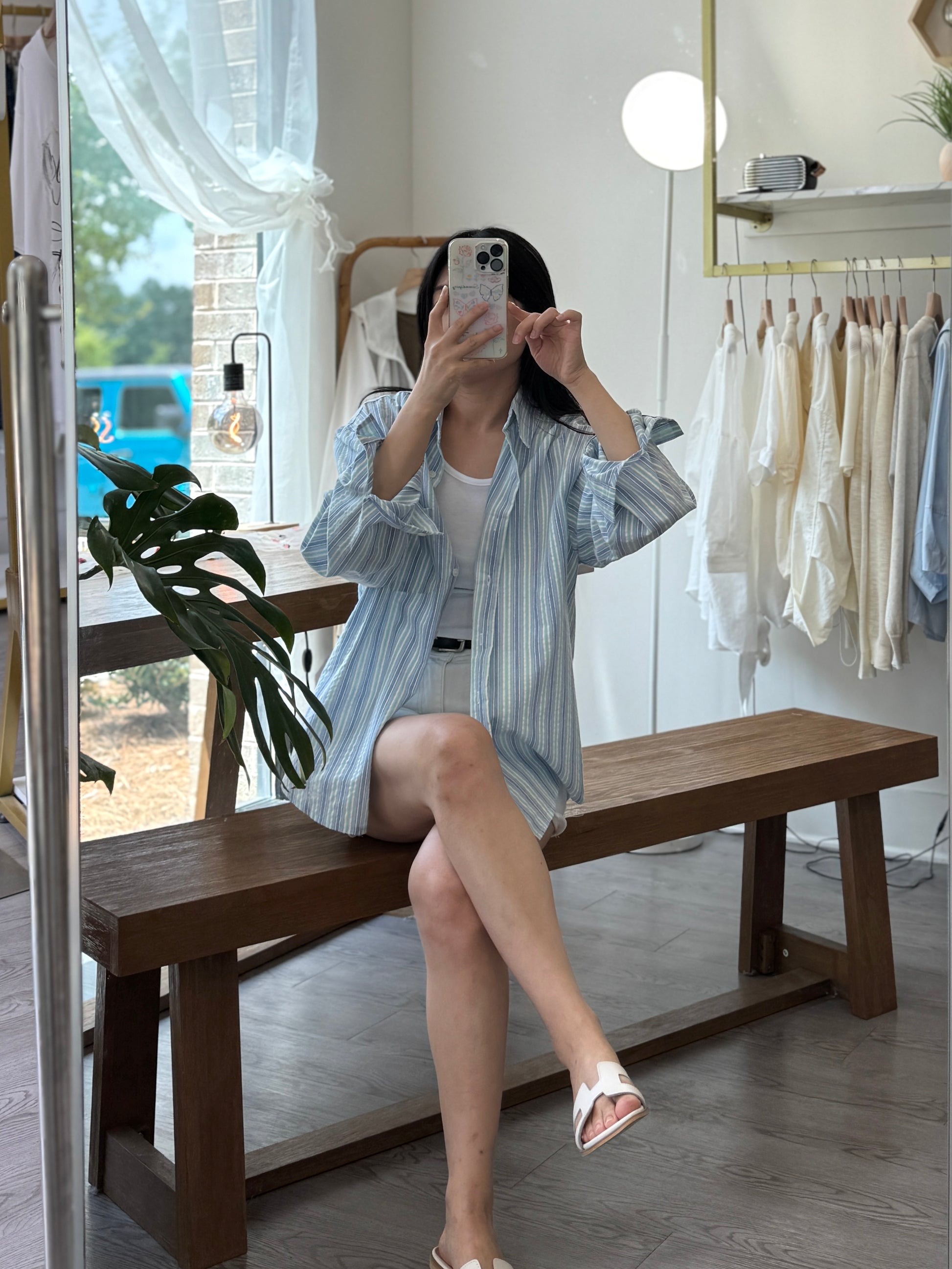 Color Stripe Shirt - AdoreMeU
