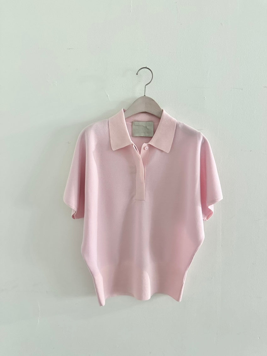 Plume Collar Knit Top (~6/4)