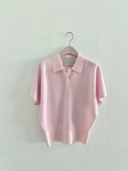 Plume Collar Knit Top (~6/4)
