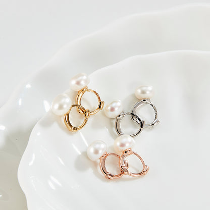 Pearl Ring Earring 14K - AdoreMeU