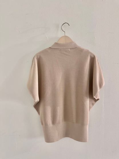 Plume Collar Knit Top (~6/4)