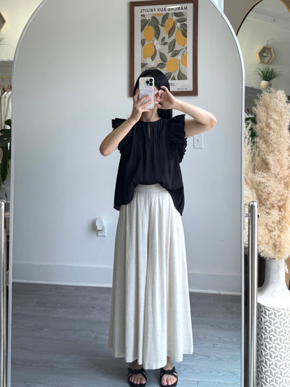 Linen Skirt Pants - AdoreMeU