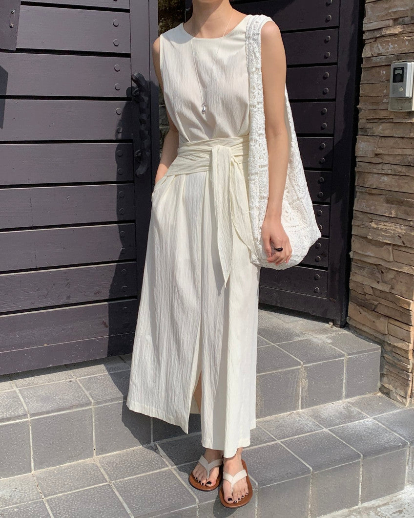 * Dove Sleeveless Maxi Dress