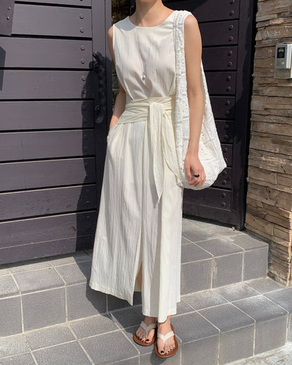 * Dove Sleeveless Maxi Dress