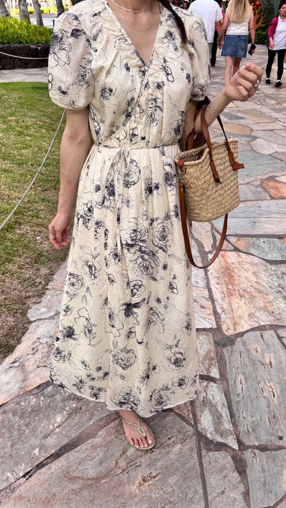 * Floral Wrap Dress