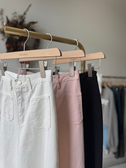 Front Pocket Cotton Pants - AdoreMeU