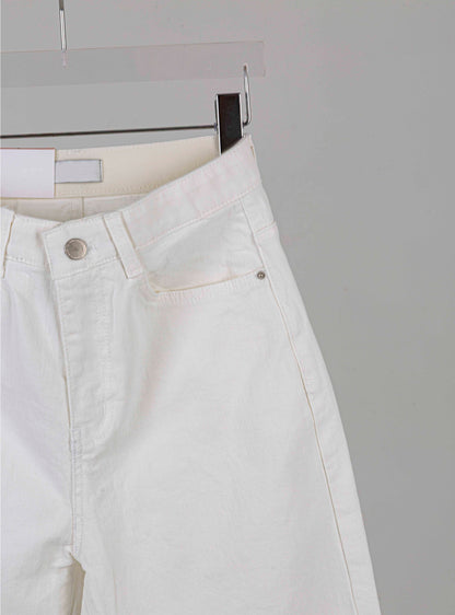 White Straight Denim