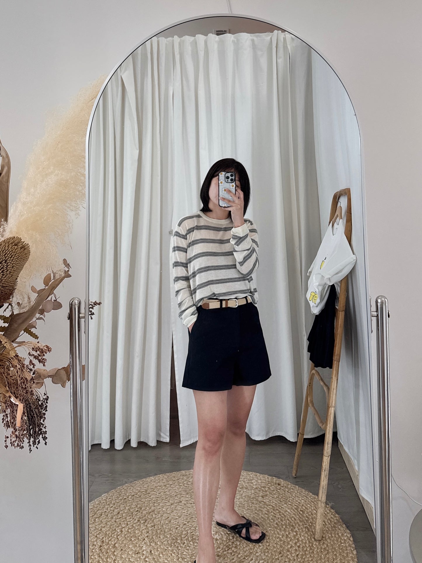 Cotton Twill Shorts w/ Belt