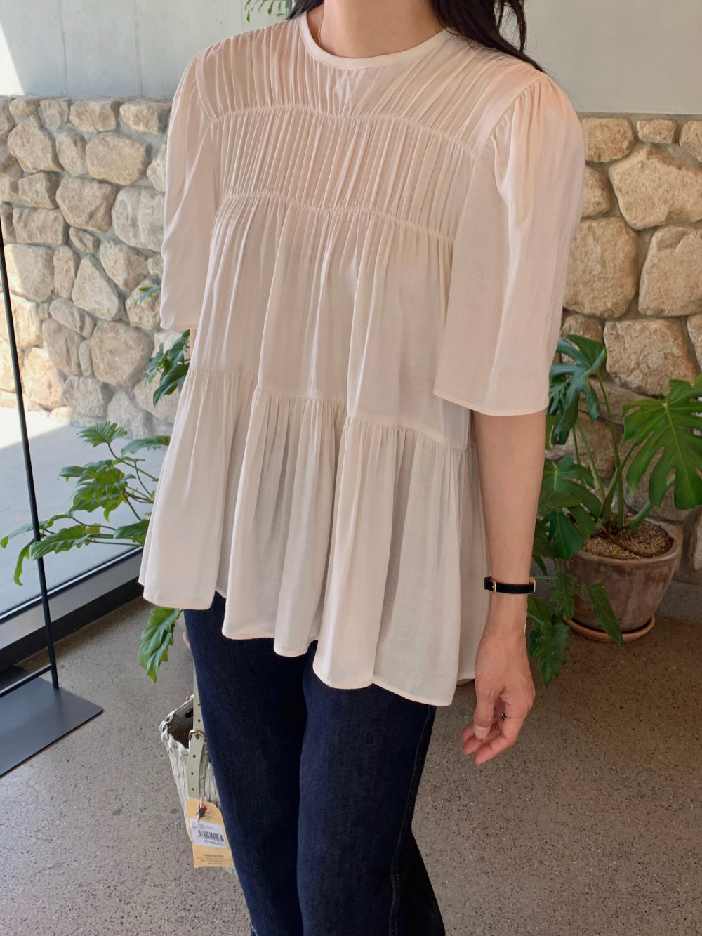 Cozy Shirring Blouse