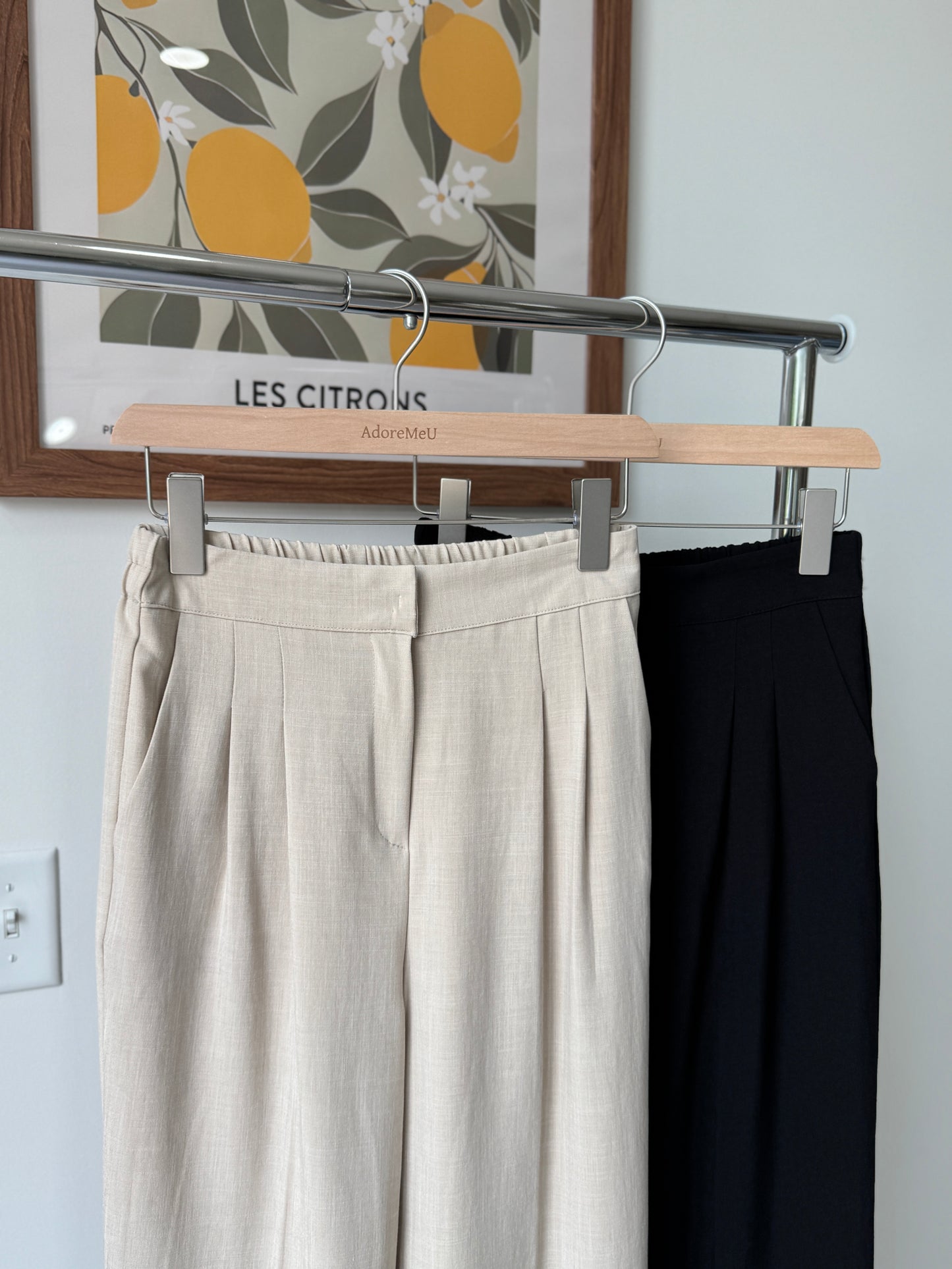 Sand Pintuck Slacks - AdoreMeU