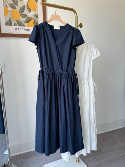 Ribbon Vneck Dress - AdoreMeU