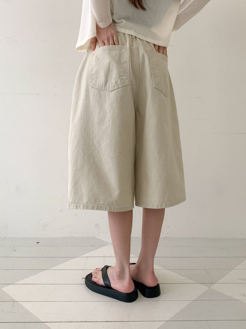 * Cotton Cationic Bermuda Shorts