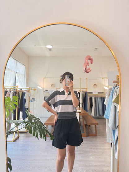 Stripe Collar Summer Knit(~7/9)