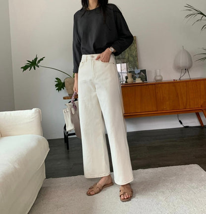 Stitchy Cream Pants