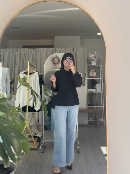 Unbalance Pintuck Shirt - AdoreMeU
