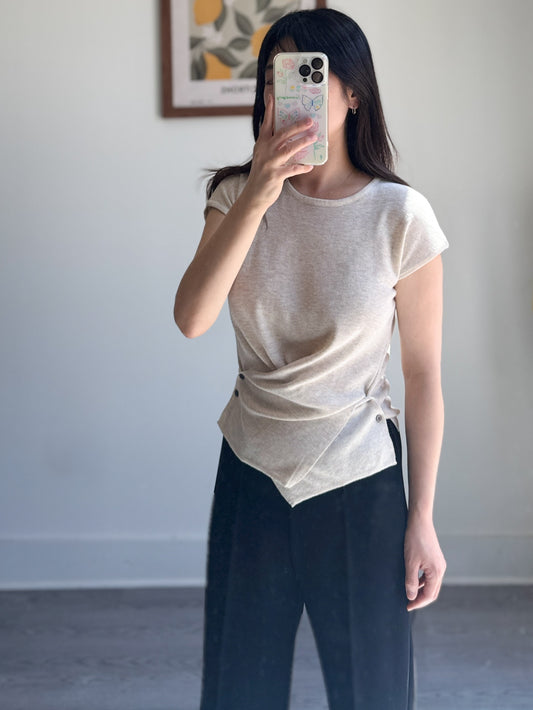 Wrap Button Summer Knit(~5/5)