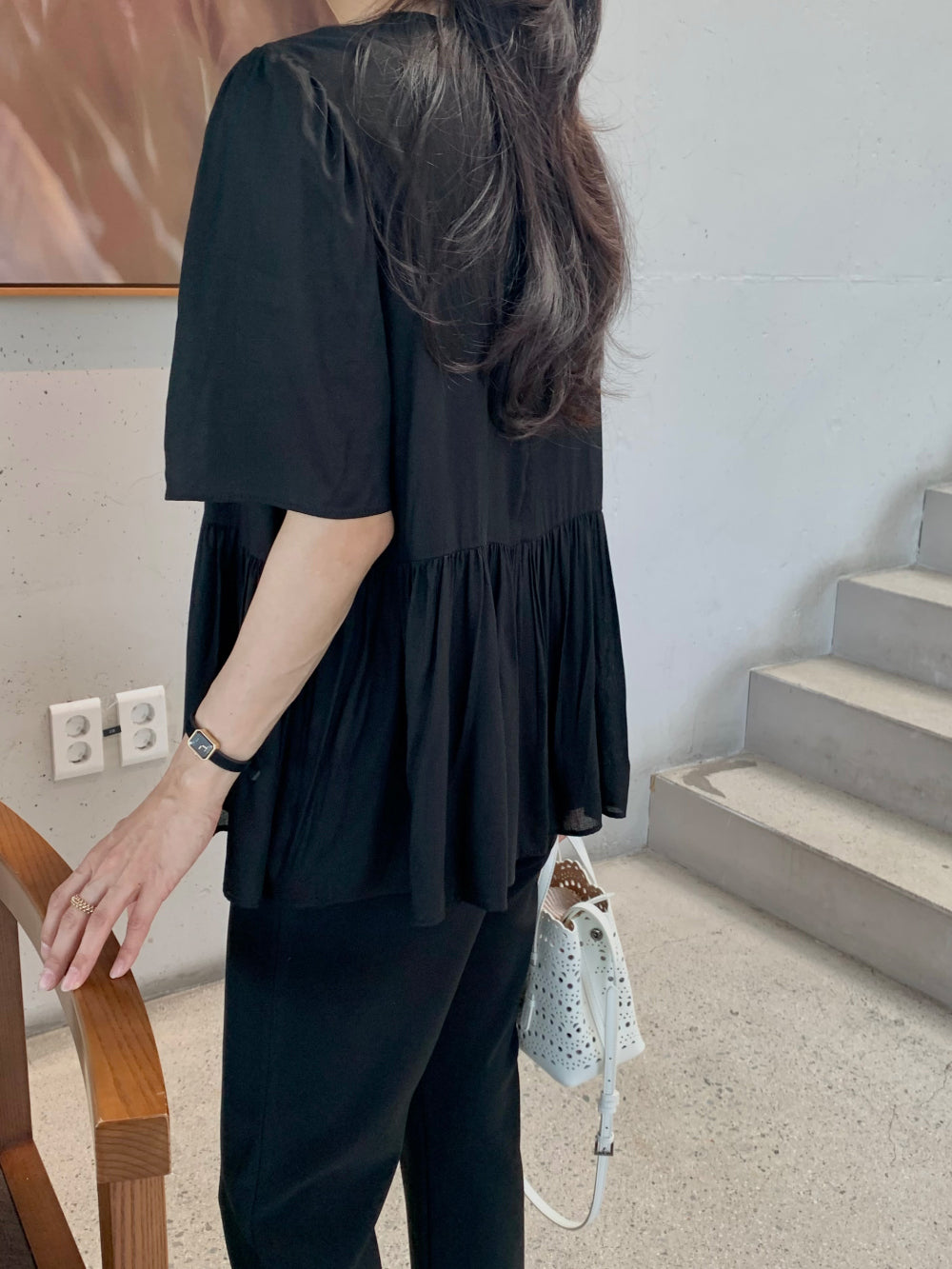 Cozy Shirring Blouse