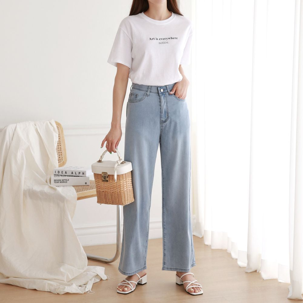 Tencel Span Straight Denim (~8/29)