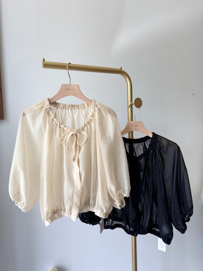 Organza Shirring Blouse