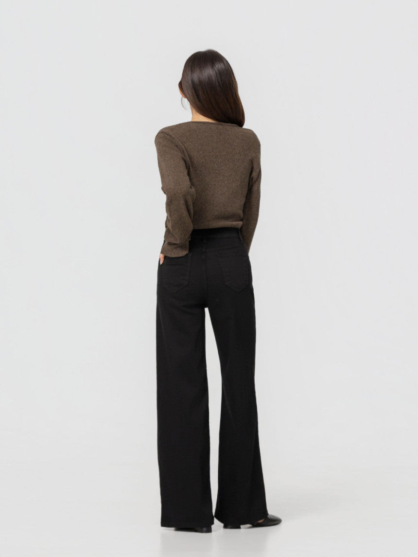 Flare Black Jeans - AdoreMeU