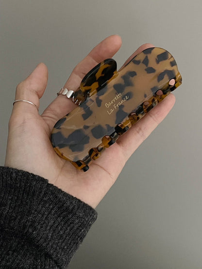 French Leopard Hair Clip