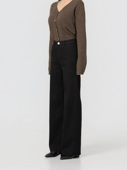 Flare Black Jeans - AdoreMeU