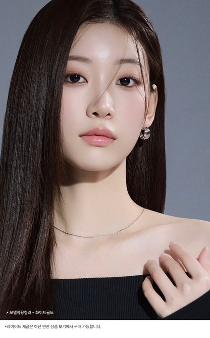 14KGF Bold Line Earring - AdoreMeU