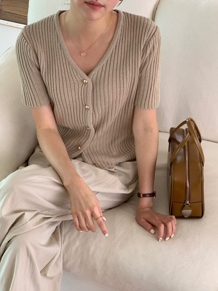 * Luna Short Sleeve Cardigan