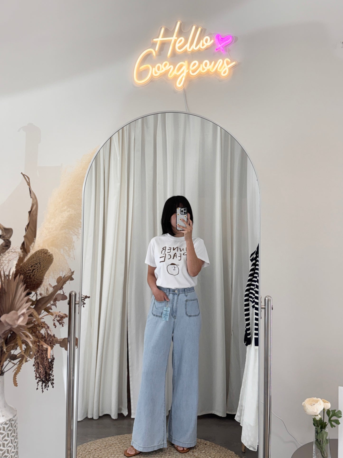 Front Pocket Linen Denim(~4/7)