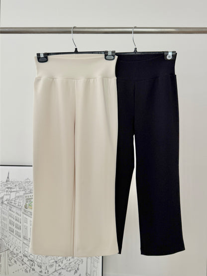 * Slim Capri Slit Pants