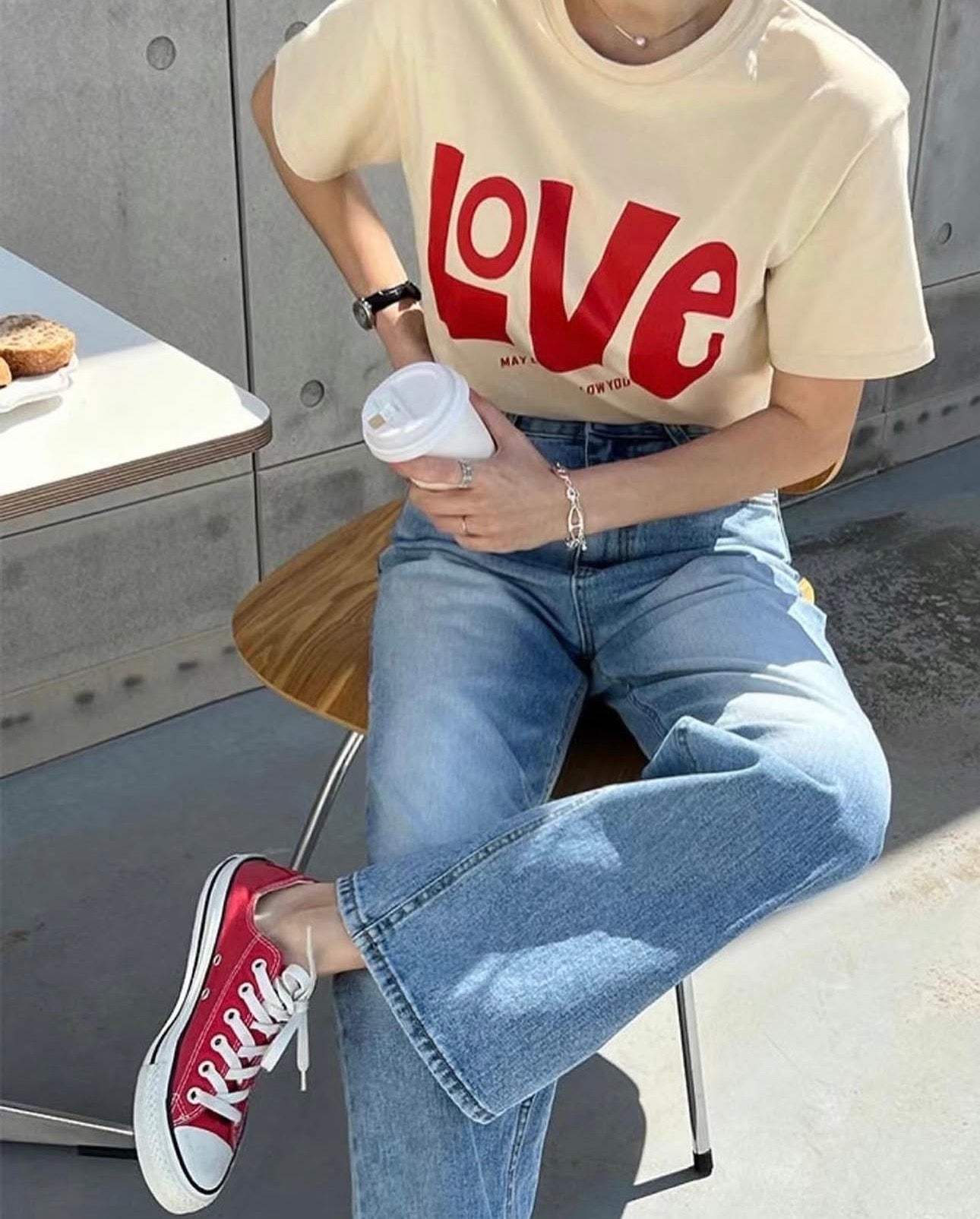 * Love Print T-shirt